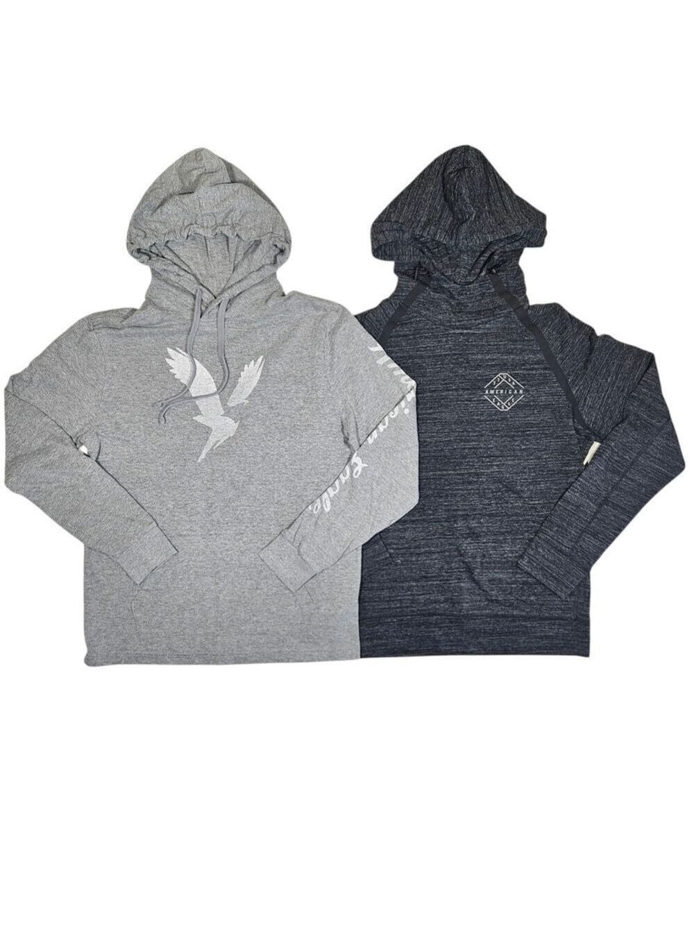 American Eagle Flex & Super Soft Hoodies Lot XS | Gray & Black Long Sleeve